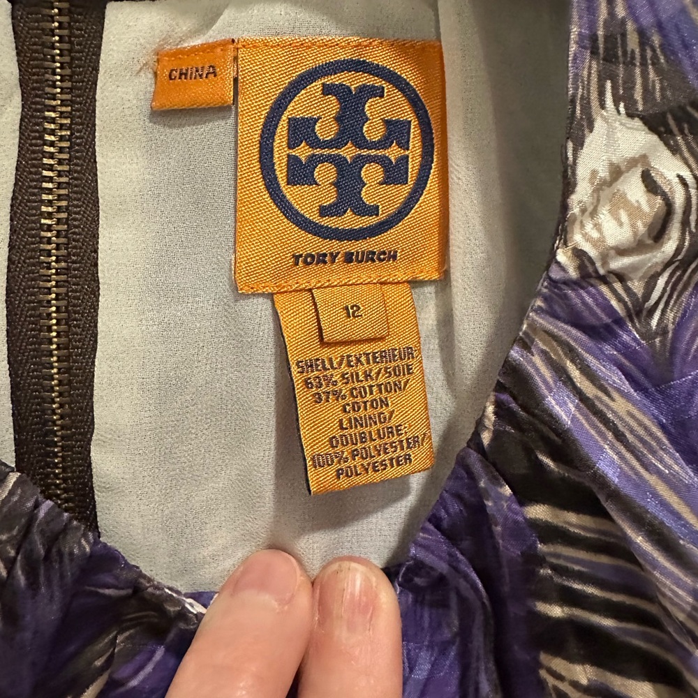 Tory Burch Silk Peacock Dress Perfect for Cocktail Events - Picture 4 of 7